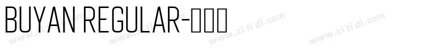Buyan Regular字体转换